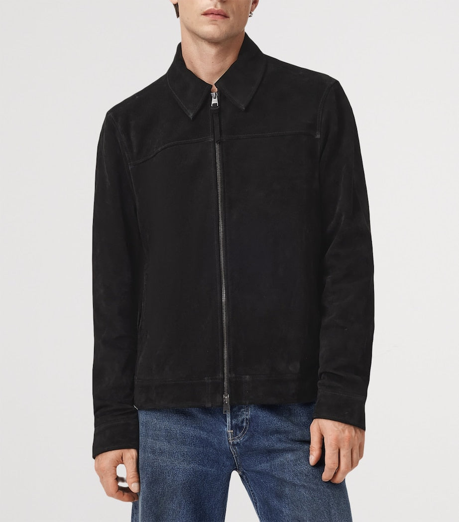 Black Suede Rhone Jacket