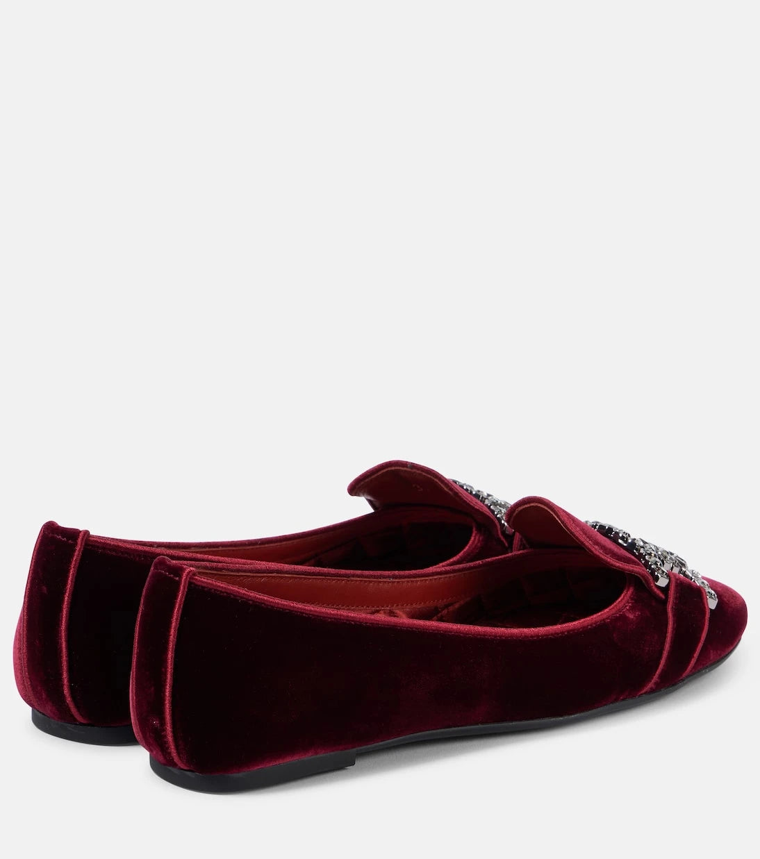 Tod's - Kate embellished velvet ballet flats