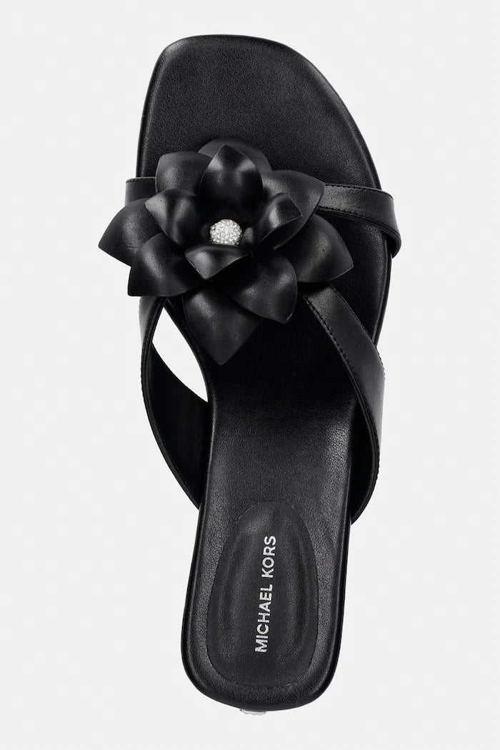 MICHAEL Michael Kors джапанки дамски от кожа Jacie Kitten Sandal