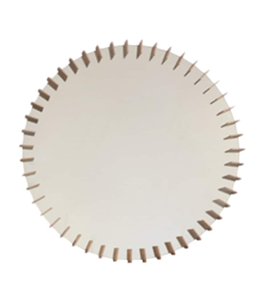 Roche Bobois Bronze-Oak Turbine Wall Mirror