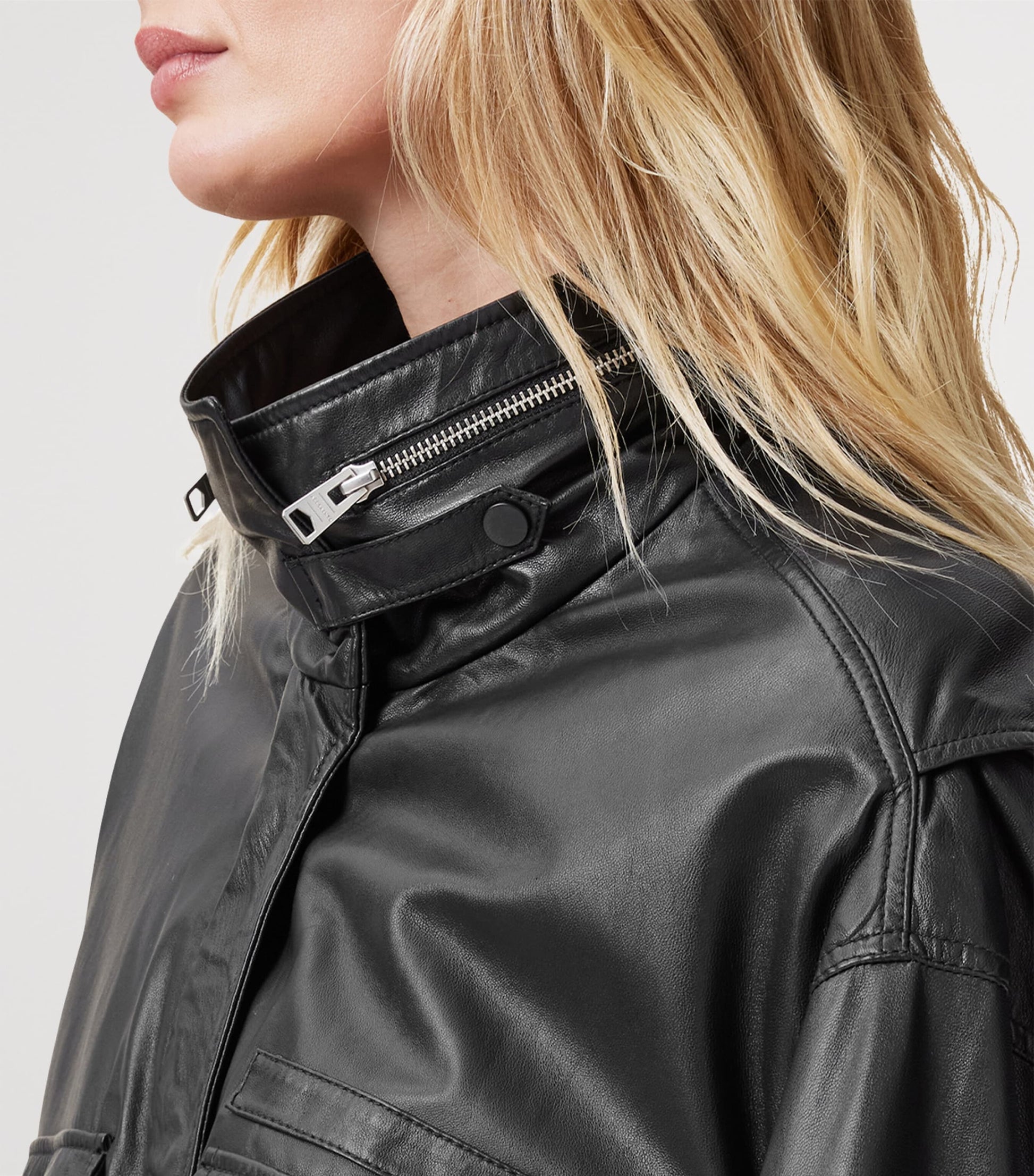 Black Clay Leather Jacket
