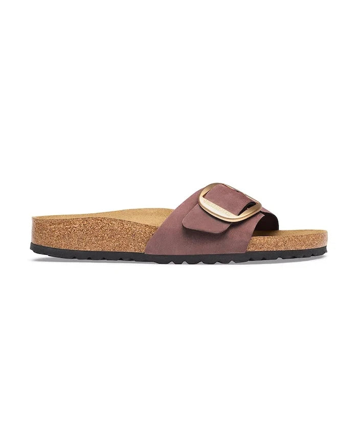 Birkenstock Kadın Nubuk Madrid Big Buckle Nubuk Deri Terlik
