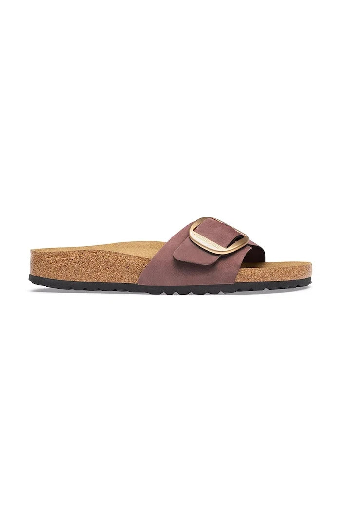 Birkenstock Kadın Nubuk Madrid Big Buckle Nubuk Deri Terlik