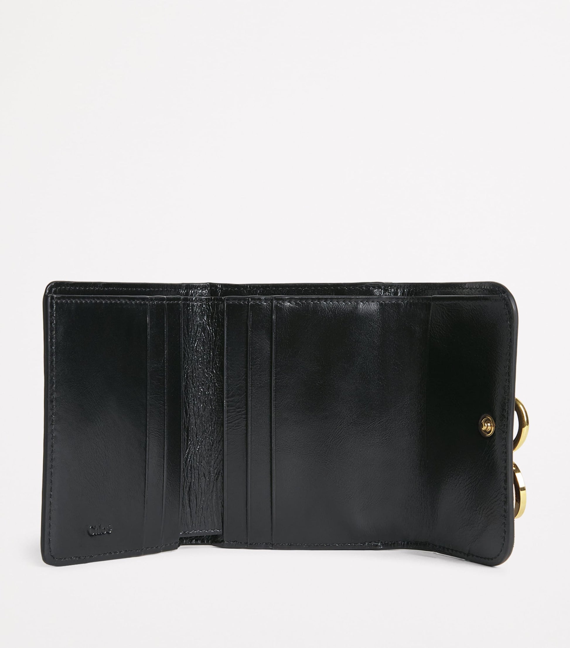Black Small Calfskin Alphabet Wallet