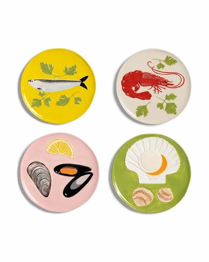 &k Amsterdam Plate de la Mer Tabak Seti (4 Parça)