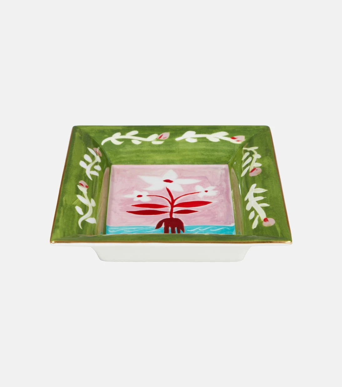 Bitossi - Fiori Bianchi porcelain tray