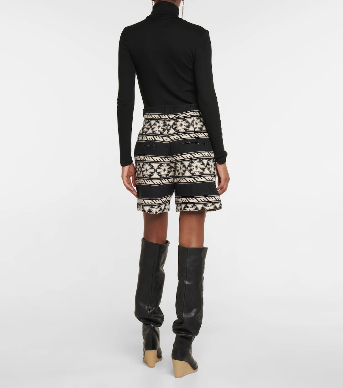 Marant Etoile - Linimaga embroidered shorts