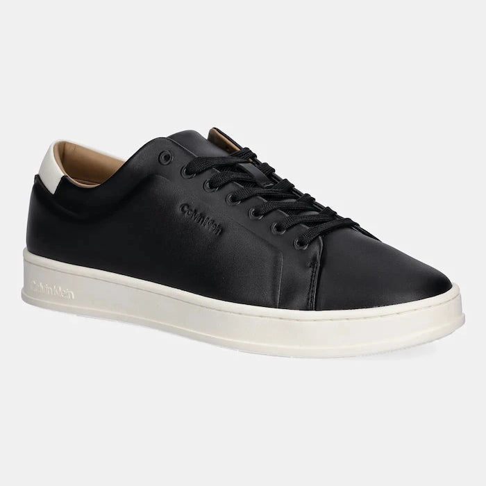 Кожени маратонки Calvin Klein PURE LOW LACEUP CUPSOLE HF LTH