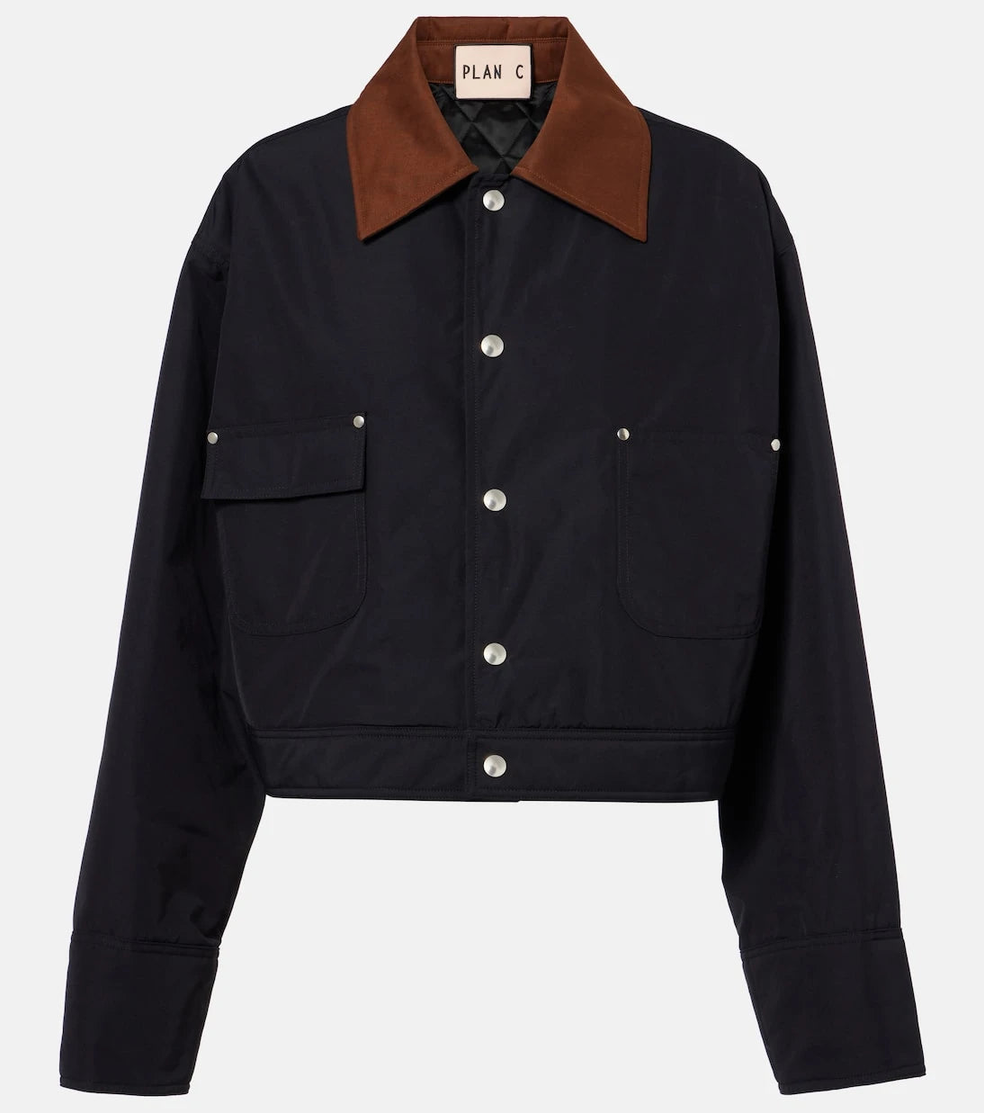 Plan C - Cropped twill jacket