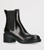 Tod's Black Patent Leather Ankle Boots 55