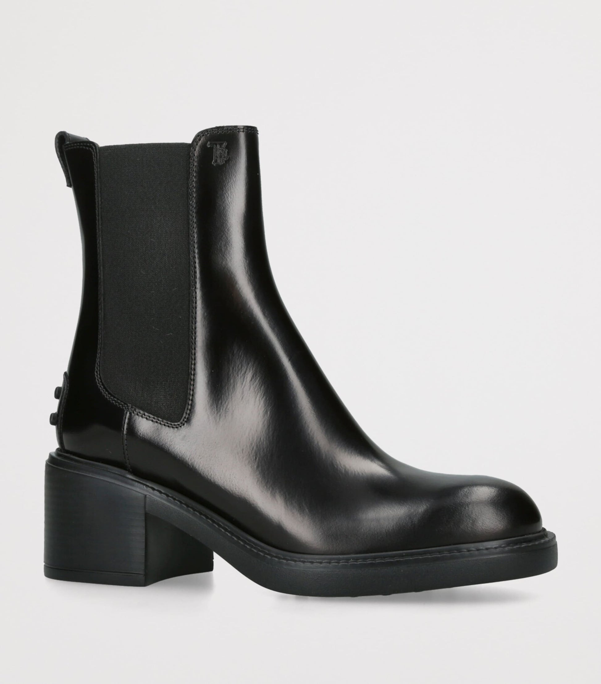 Tod's Black Patent Leather Ankle Boots 55