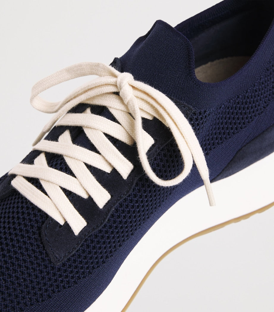 Leather-Blend Scarpa Running Trainers