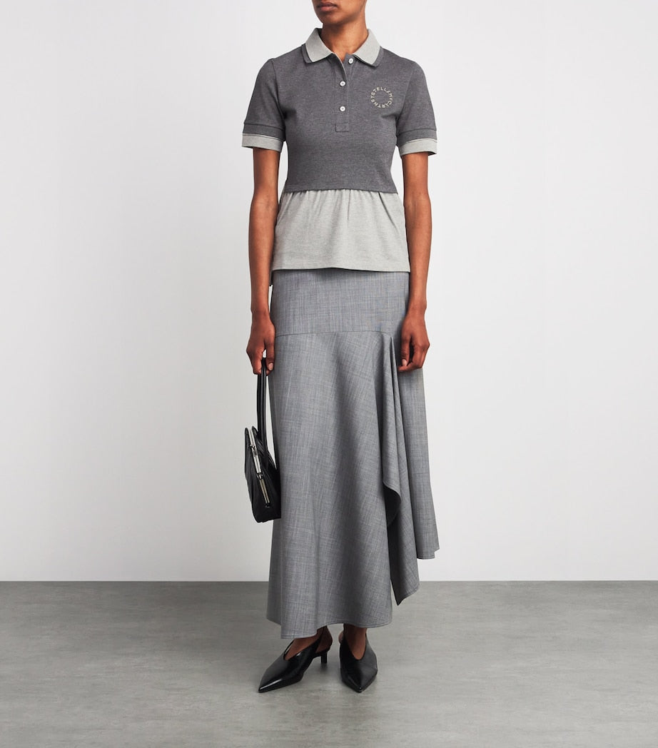 Stella McCartney Multi Cotton Layered Polo Shirt