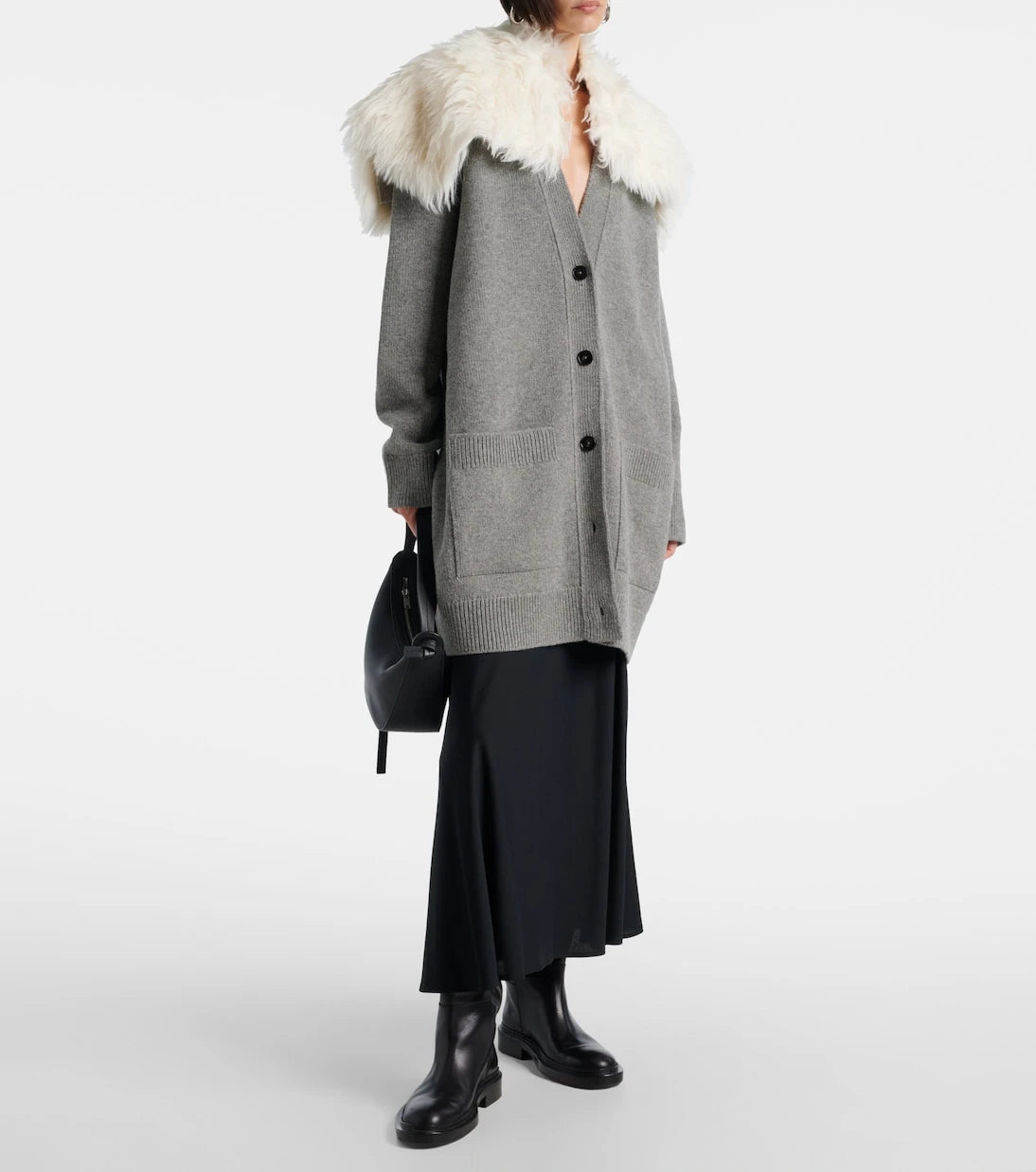 Jil Sander - Wool, cotton, and cashmere-blend cardigan