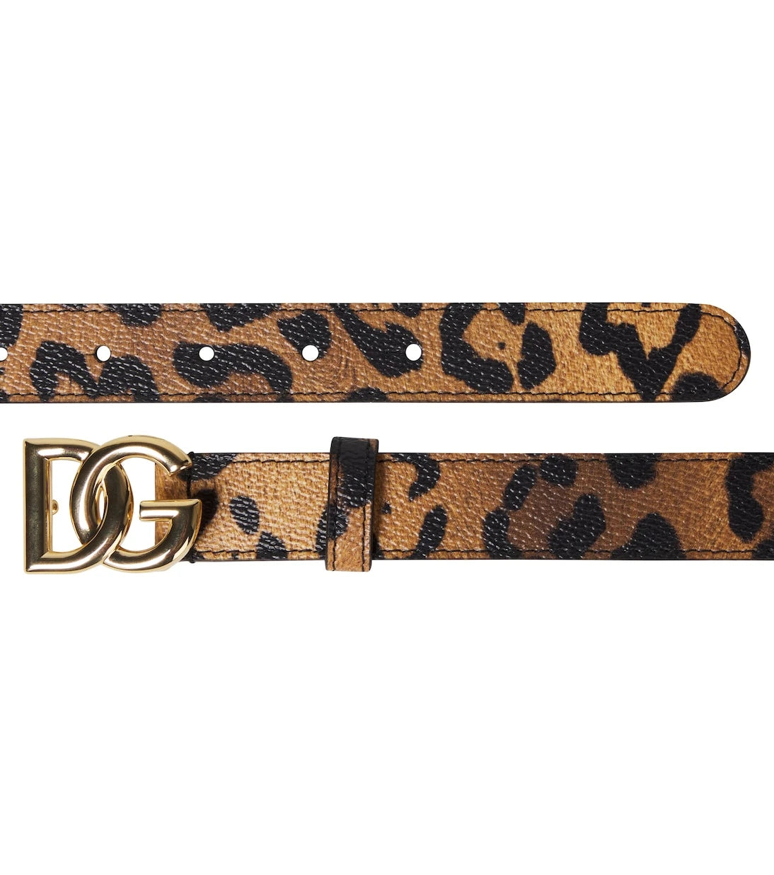 Dolce&Gabbana Kids - حزام DG بنقشة الفهد