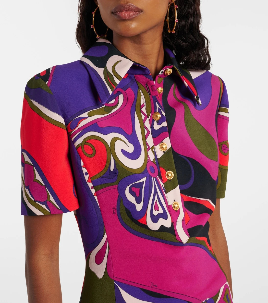 Pucci - Orchidee polo dress
