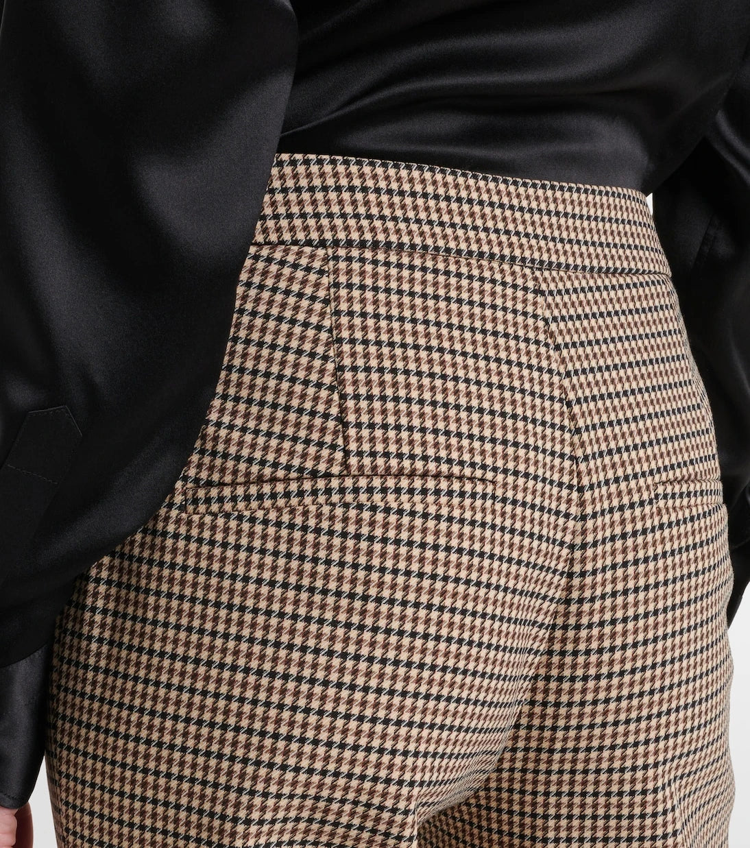 Veronica Beard - Arte Houndstooth high-rise cropped pants