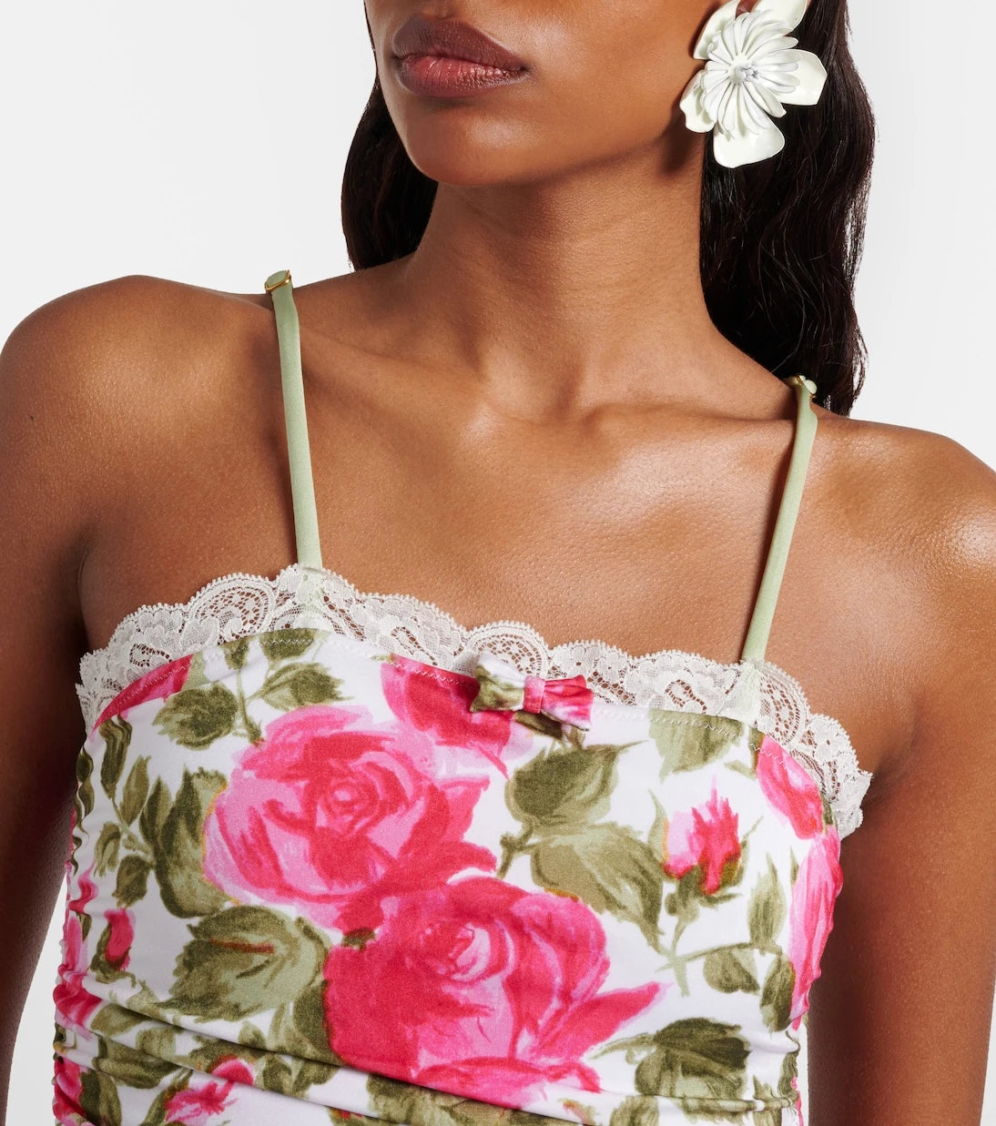 Chloé - Floral ruched bodysuit