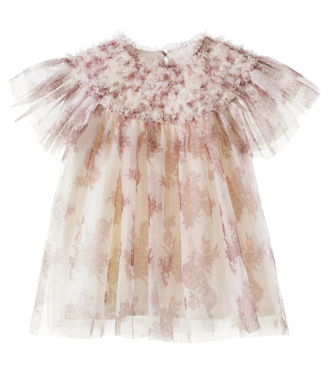 C'era Una Volta - Carla floral ruffled tulle top