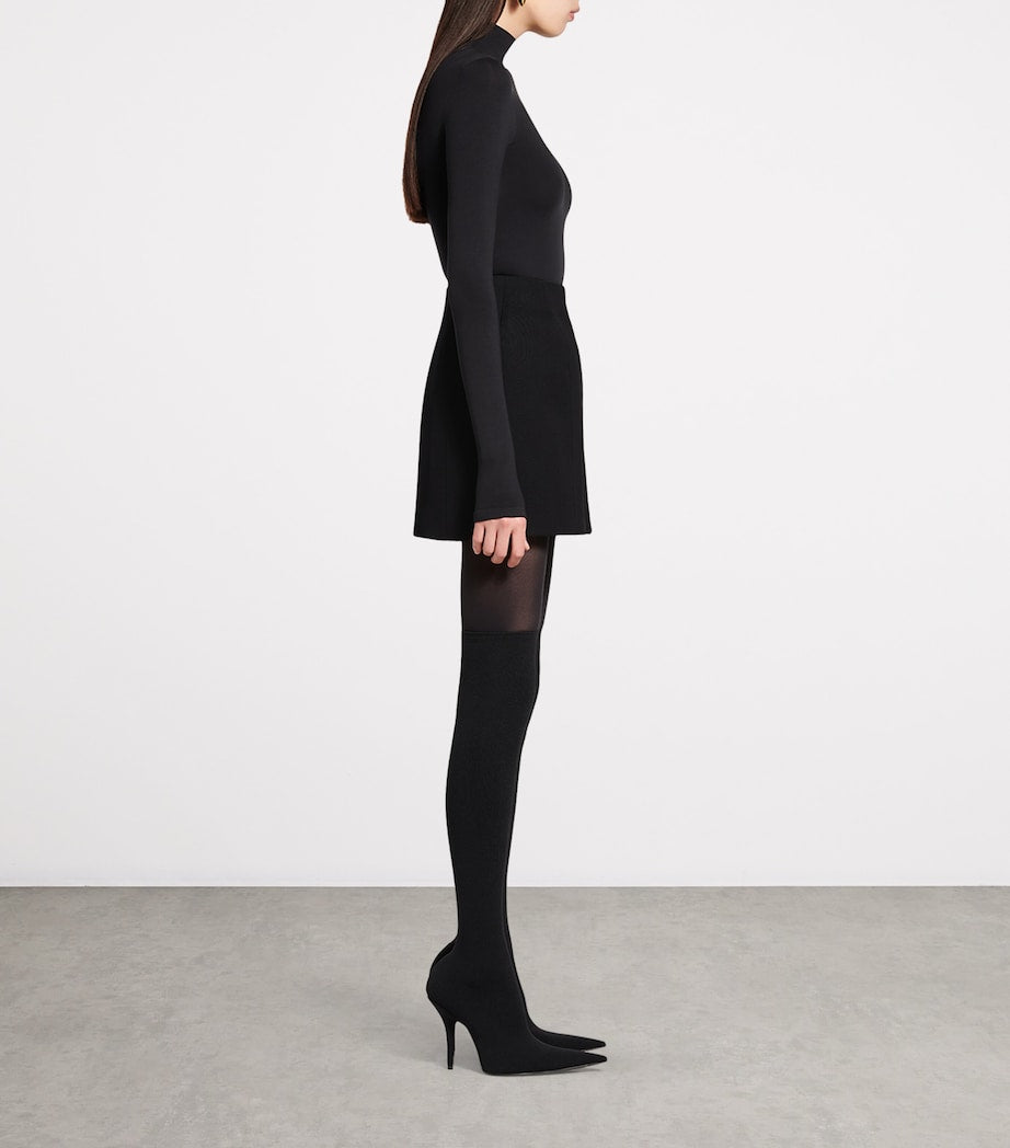 Balenciaga Black Hourglass Mini Skirt