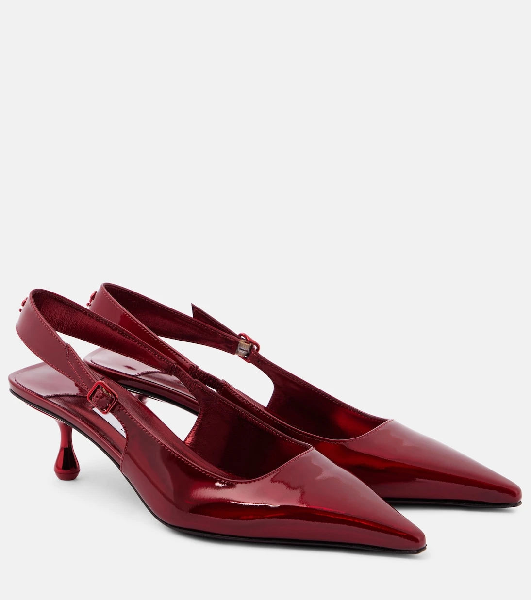 Jimmy Choo - Amel 50 patent leather slingback pumps