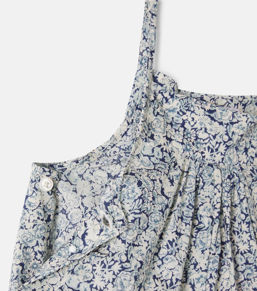 Bonpoint - Baby Lisou floral cotton dungaree