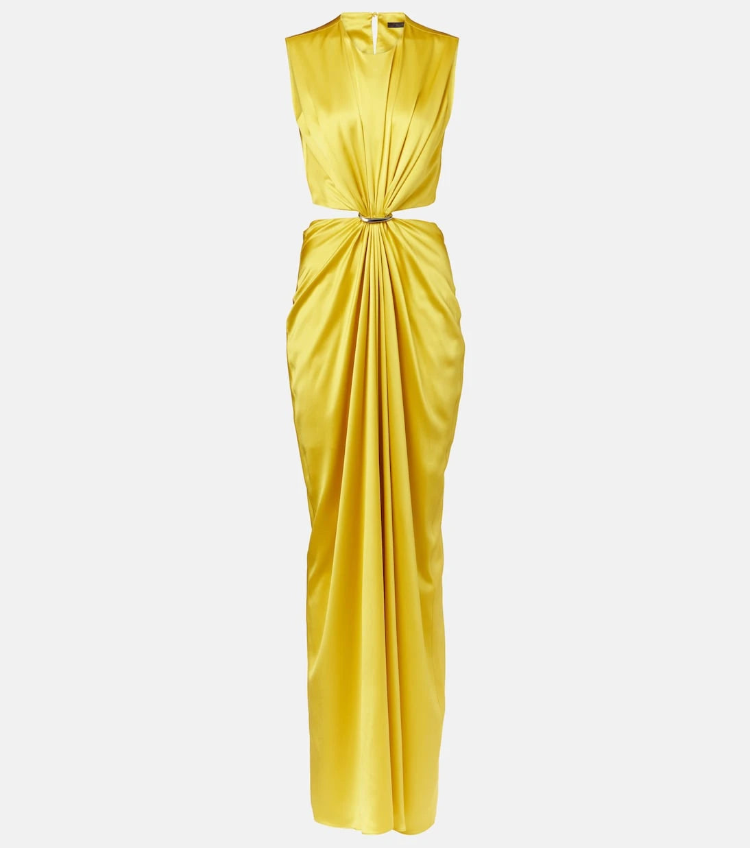 Max Mara - Panaro draped cutout silk maxi dress