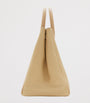 Burberry Beige Leather Medium Rocking Horse Tote Bag