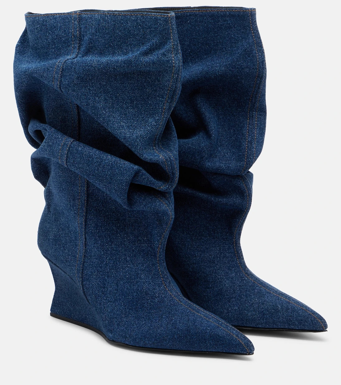 Balmain - Denim ankle boots