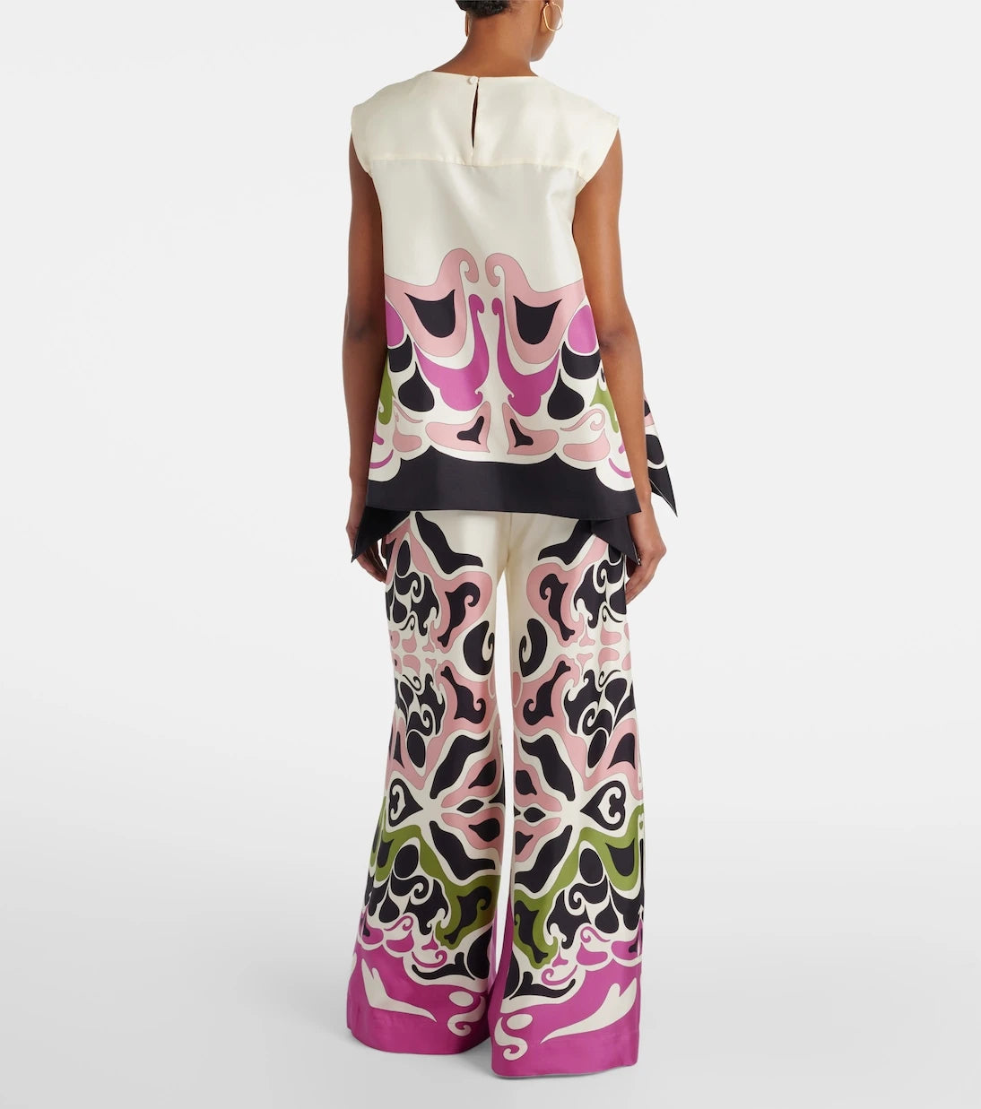 La DoubleJ - San Carlo printed silk twill top