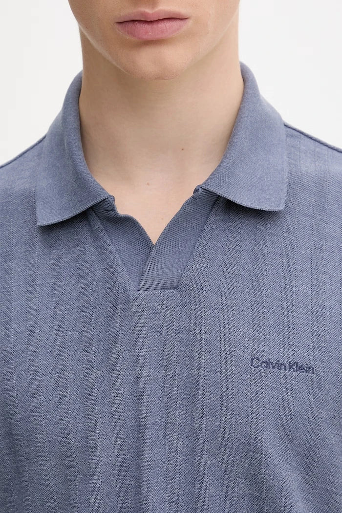 Calvin Klein тениска с яка мъжка с памук