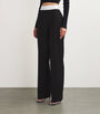 Alexander Wang Black Wool-Blend Elasticated High-Rise Tailored Trousers