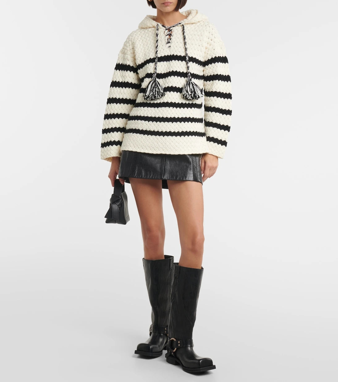 Alanui - The Mariner striped wool hoodie