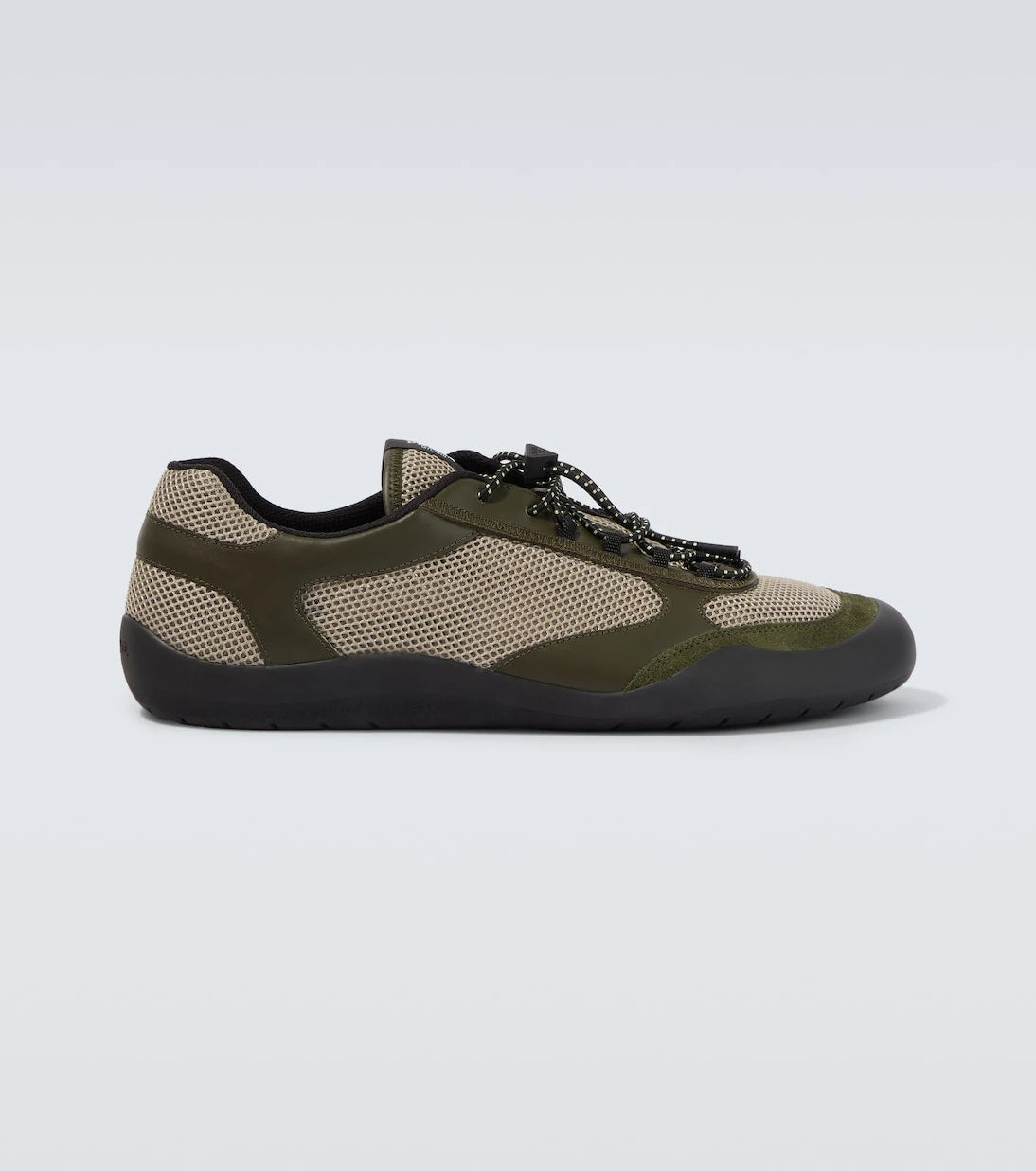 Prada - Speedrock leather-trimmed sneakers