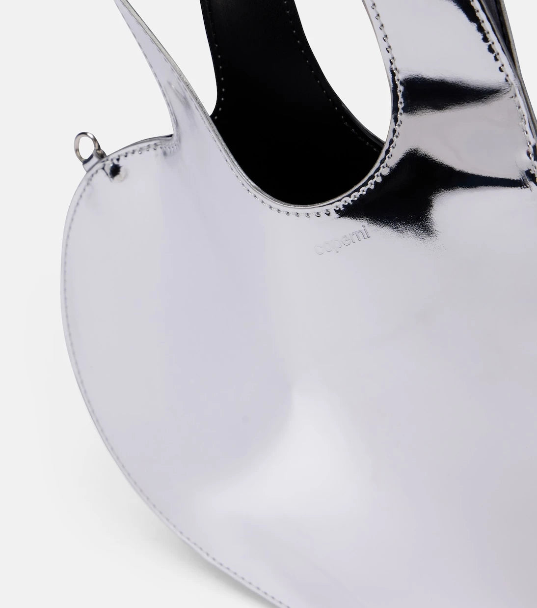 Coperni - Baby Heart mirrored leather crossbody bag