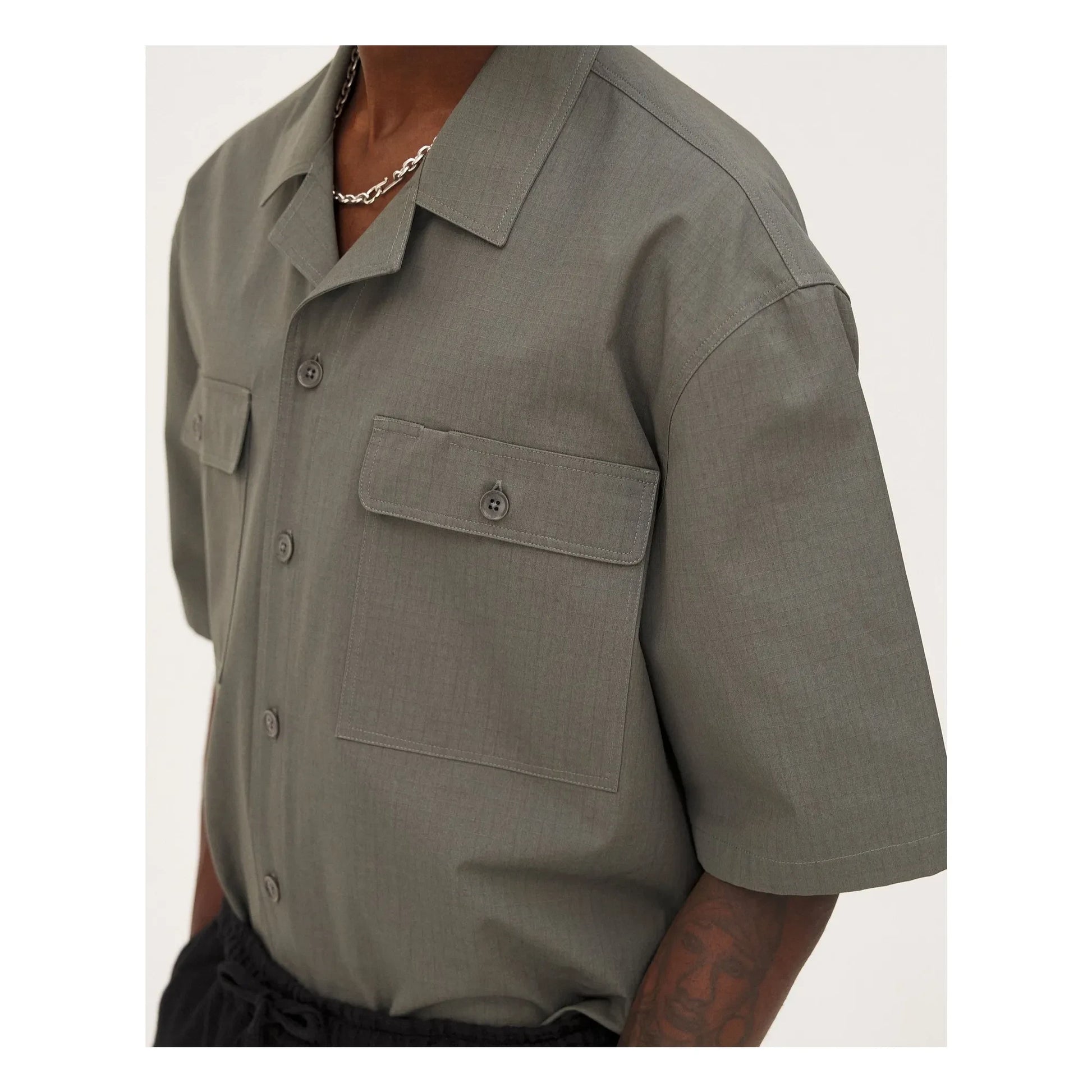 Noyoco - Borneo organic cotton shirt | Khaki