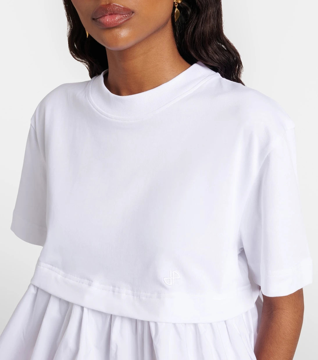 Patou - Cotton jersey and faille T-shirt