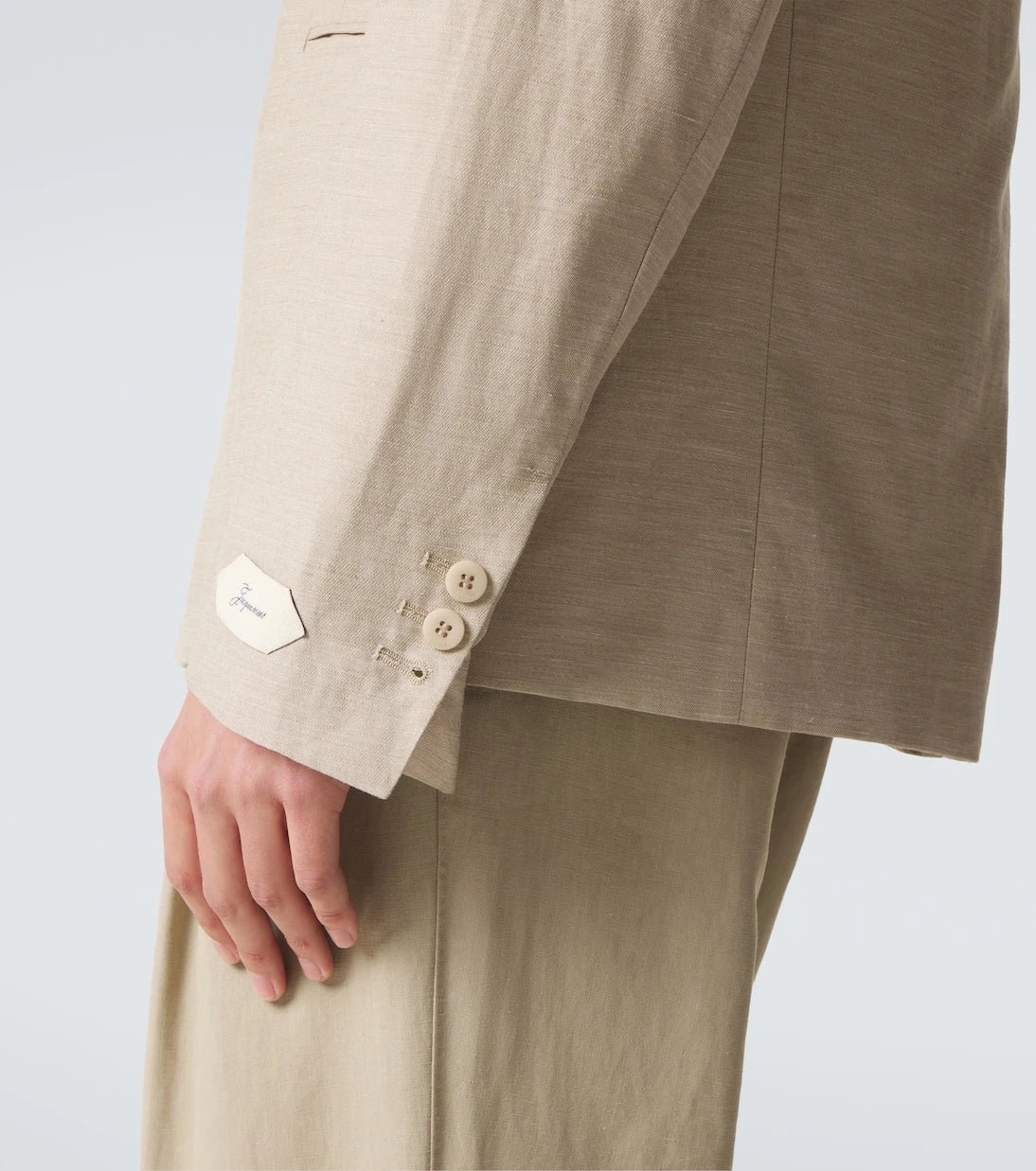 Jacquemus - بليزر ميلو من مزيج الكتان التويل