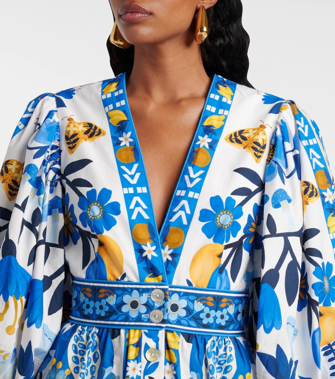 Farm Rio - Floral cotton maxi dress