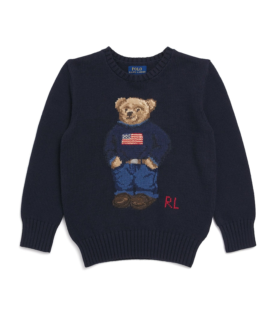 Ralph Lauren Kids Cotton Polo Bear Sweater (6-14 Years)