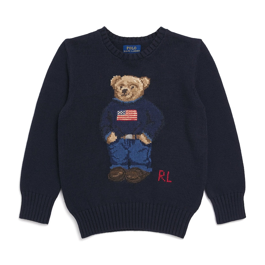 Ralph Lauren Kids Cotton Polo Bear Sweater (6-14 Years)