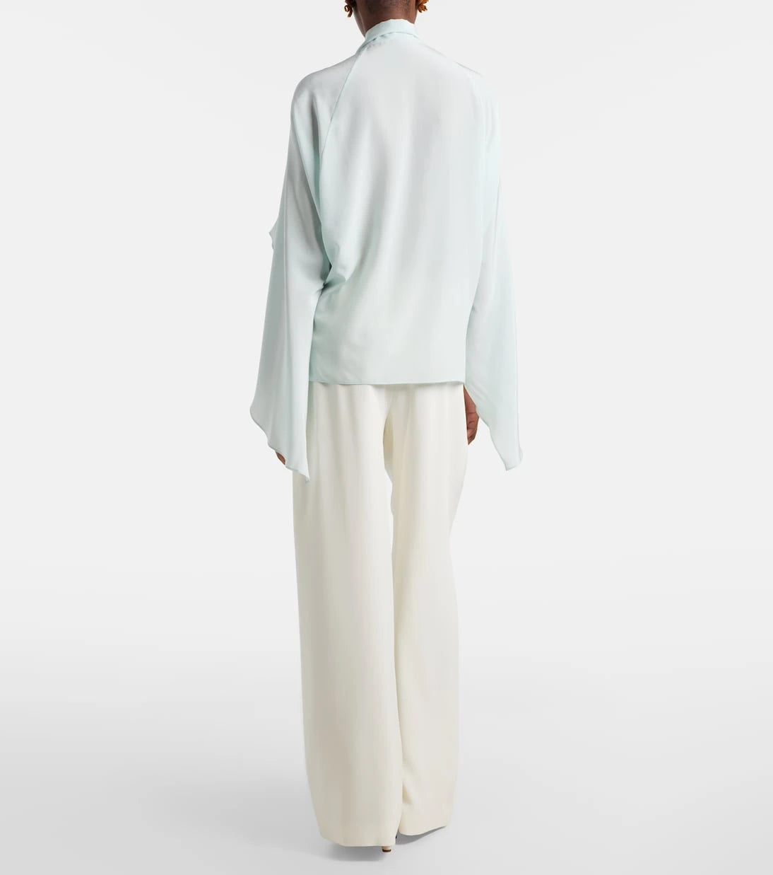 Oscar de la Renta - Silk-blend georgette wide-leg pants