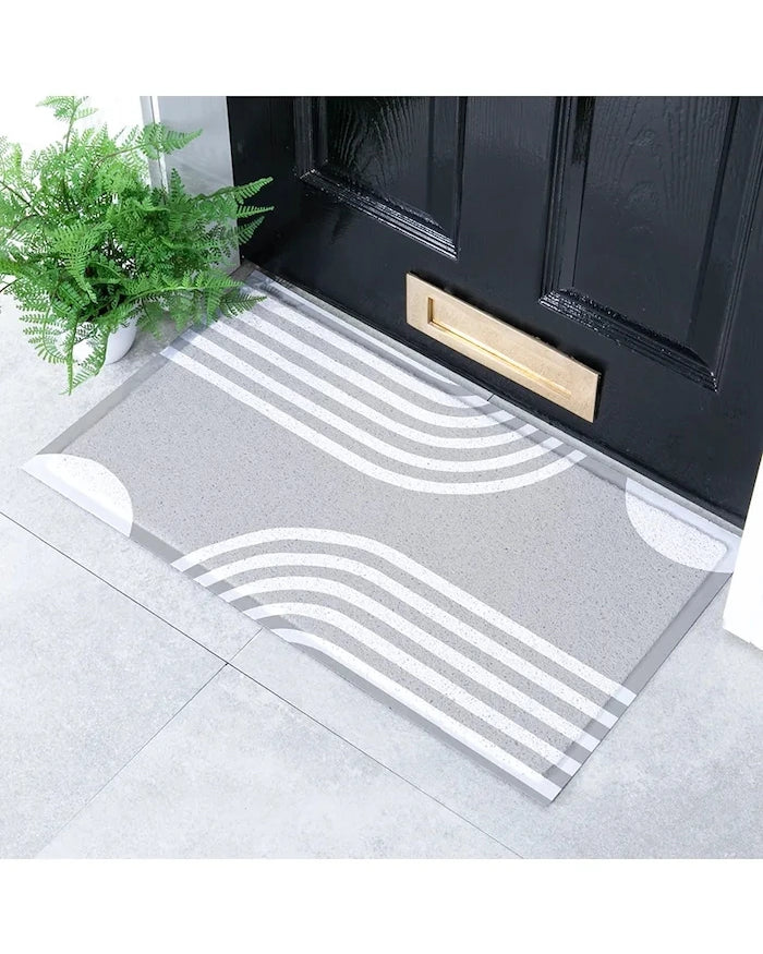 Artsy Doormats Gri Soyut Çizgi 70 x 40 cm