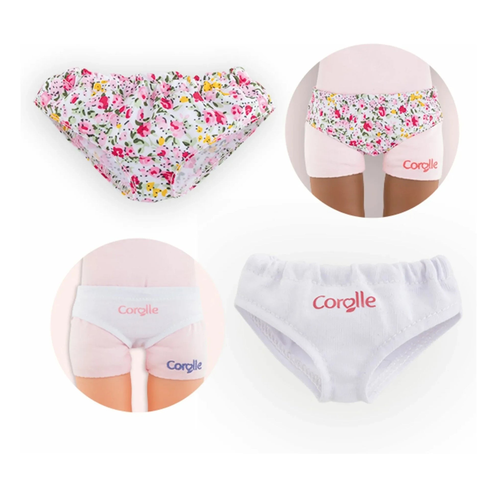 Corolle - Doll panties 36 cm - Set of 2 | White
