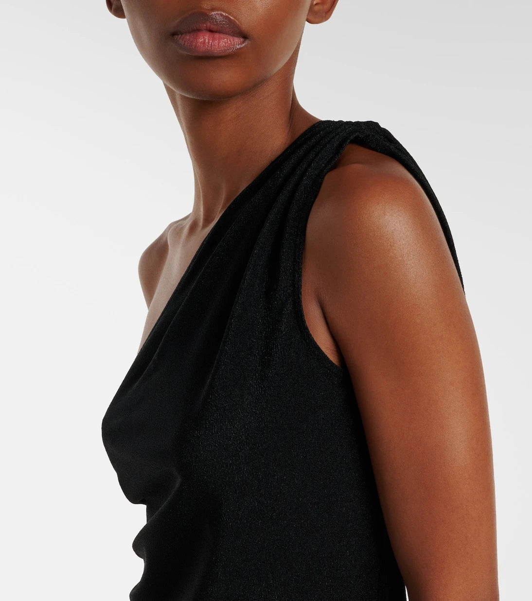 Balmain - Ruched one-shoulder minidress