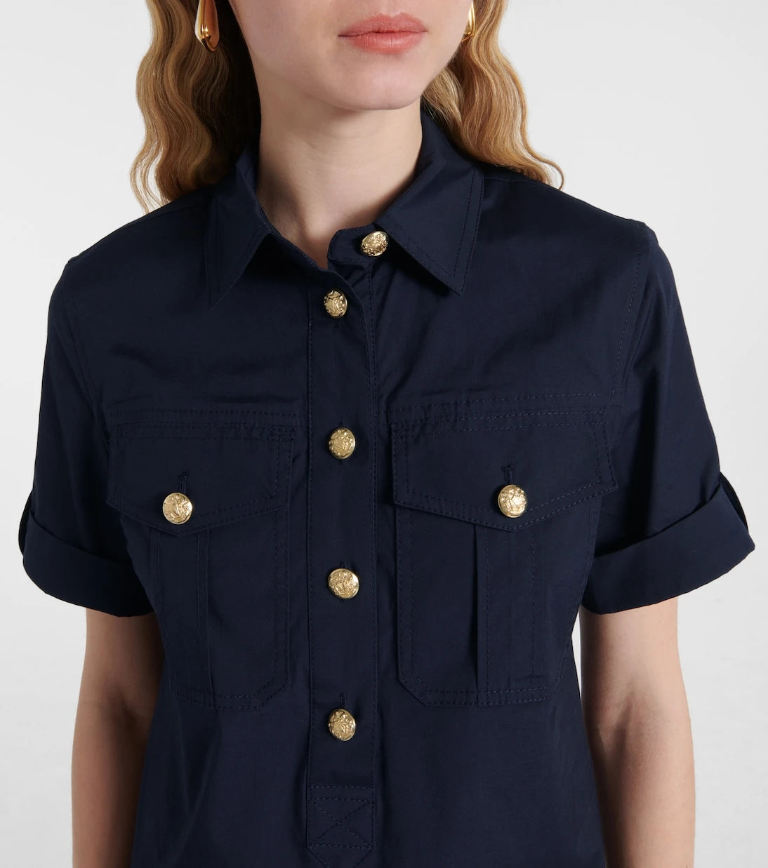 Veronica Beard - Lucca embellished linen shirt dress