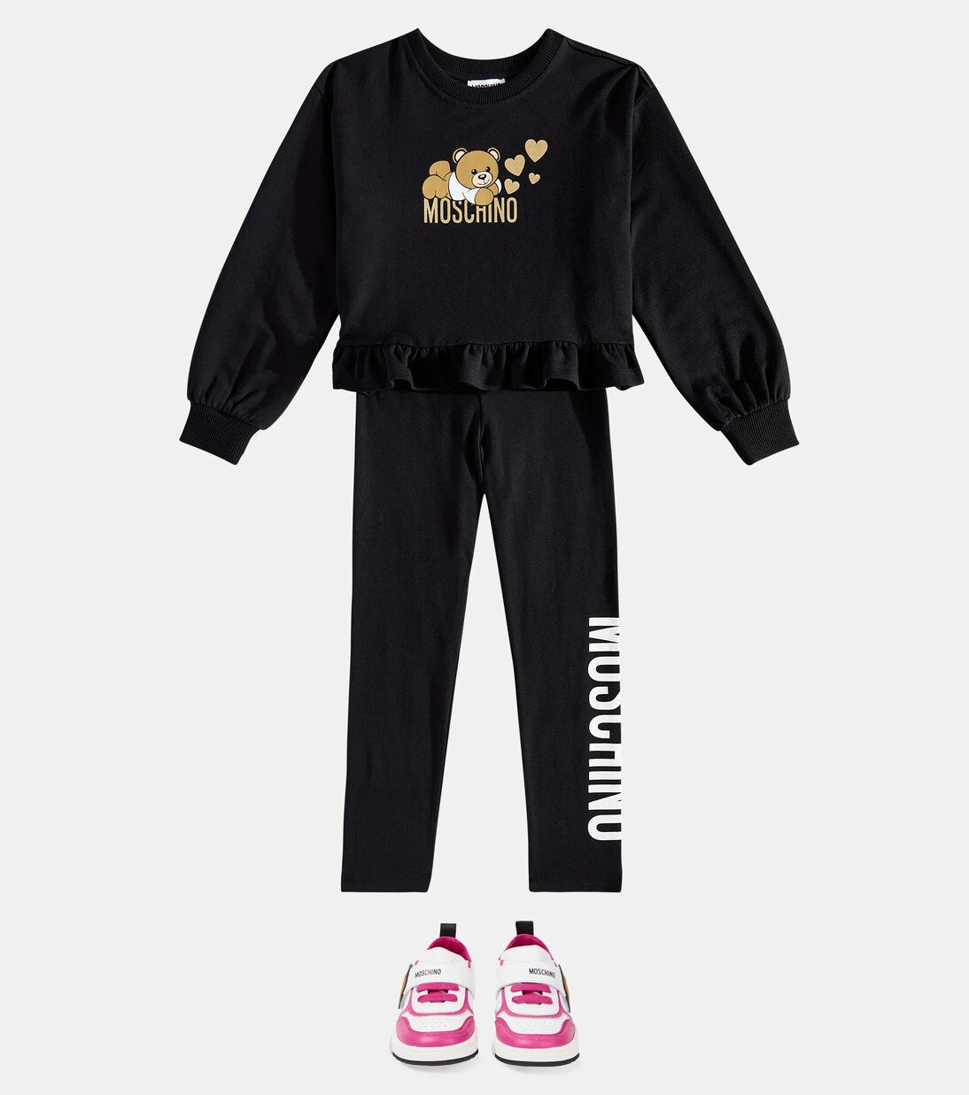 Moschino Kids - Logo cotton-blend leggings