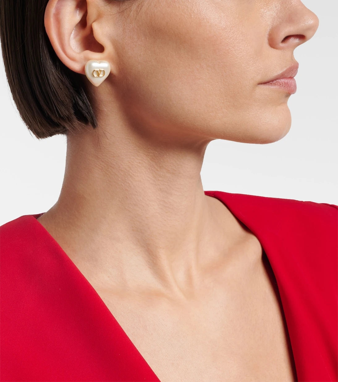 Valentino - VLogo faux pearl earrings