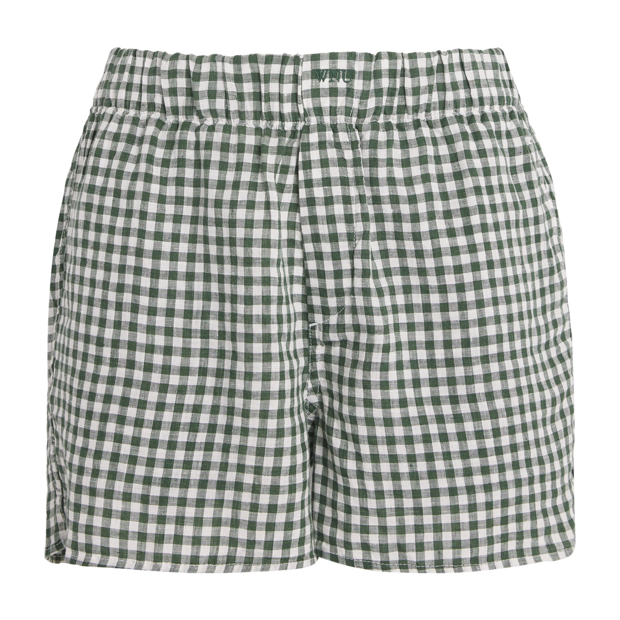 Green Linen The Boxer Shorts
