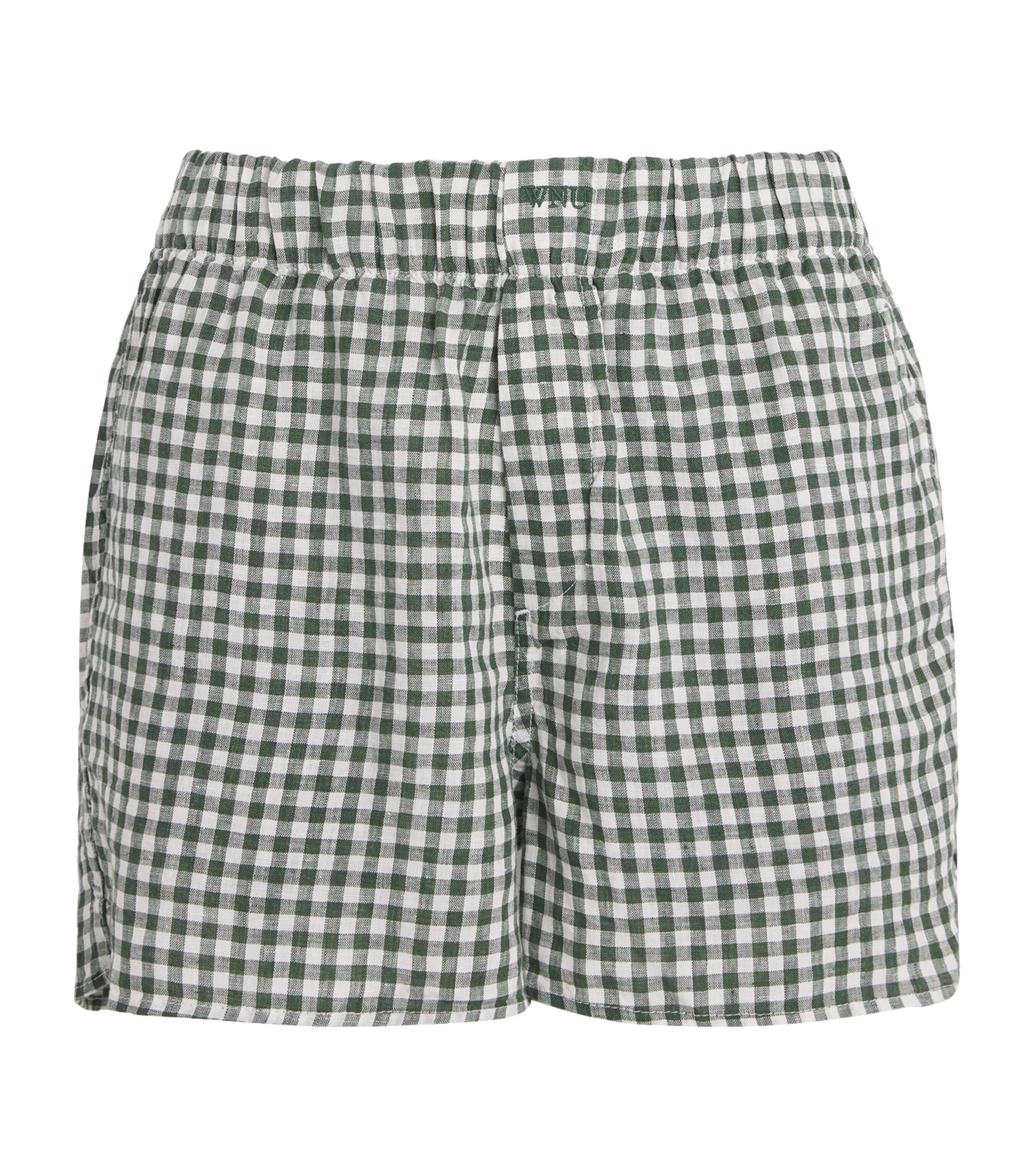 Green Linen The Boxer Shorts